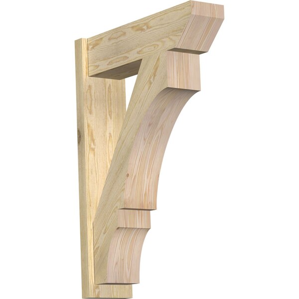 Ekena Millwork Balboa Slat Rough Sawn Outlooker, Douglas Fir, 8"W x 28"D x 40"H OUT08X28X40BOA06RDF - main